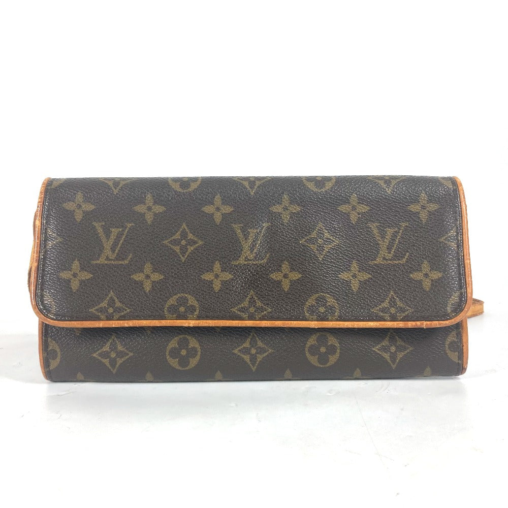 LOUIS VUITTON M51852 モノグラム ポシェット・ツインGM バッグ カバン 2WAYバッグ クラッチバッグ ショルダーバッグ モノグラムキャンバス レディース ブラウン