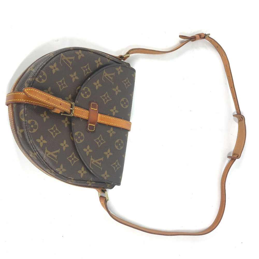 LOUIS VUITTON M51233 モノグラム シャンティMM 斜め掛け カバン ポシェット フラップ ショルダーバッグ モノグラムキャンバス レディース ブラウン