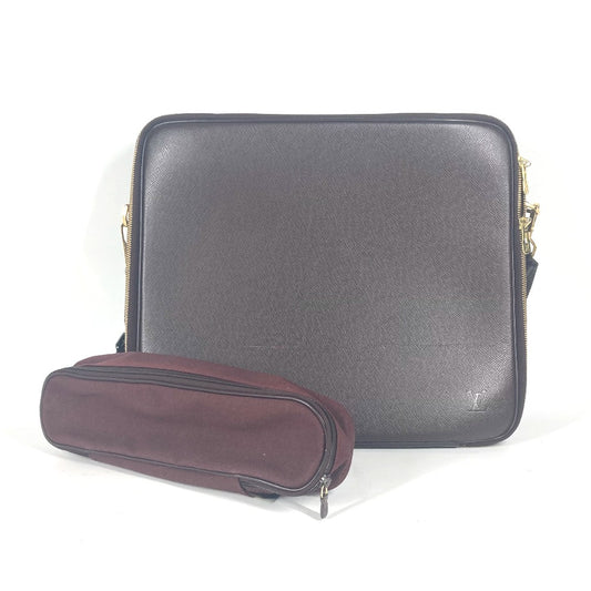 LOUIS VUITTON M30836 タイガ ポルト オルディナトゥール オデッサ ポーチ付き ブリーフケース 2WAYバッグ ショルダーバッグ ハンドバッグ タイガレザー ユニセックス アカジュー ワインレッド - brandshop-reference