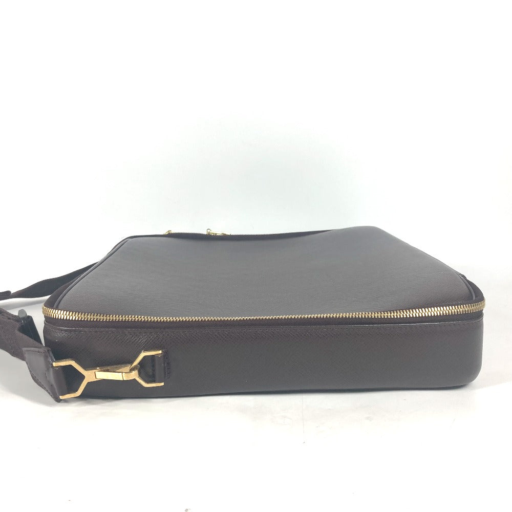 LOUIS VUITTON M30836 タイガ ポルト オルディナトゥール オデッサ ポーチ付き ブリーフケース 2WAYバッグ ショルダーバッグ ハンドバッグ タイガレザー ユニセックス アカジュー ワインレッド - brandshop-reference