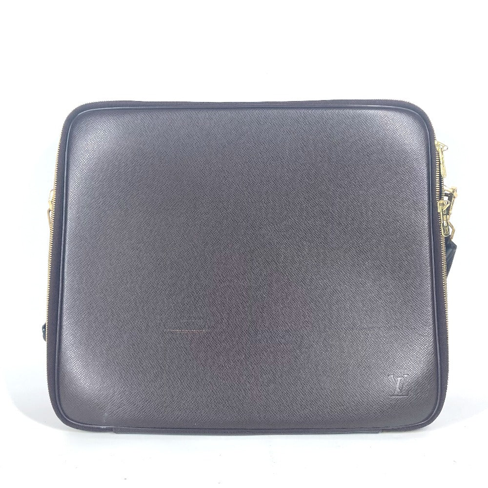 LOUIS VUITTON M30836 タイガ ポルト オルディナトゥール オデッサ ポーチ付き ブリーフケース 2WAYバッグ ショルダーバッグ ハンドバッグ タイガレザー ユニセックス アカジュー ワインレッド - brandshop-reference