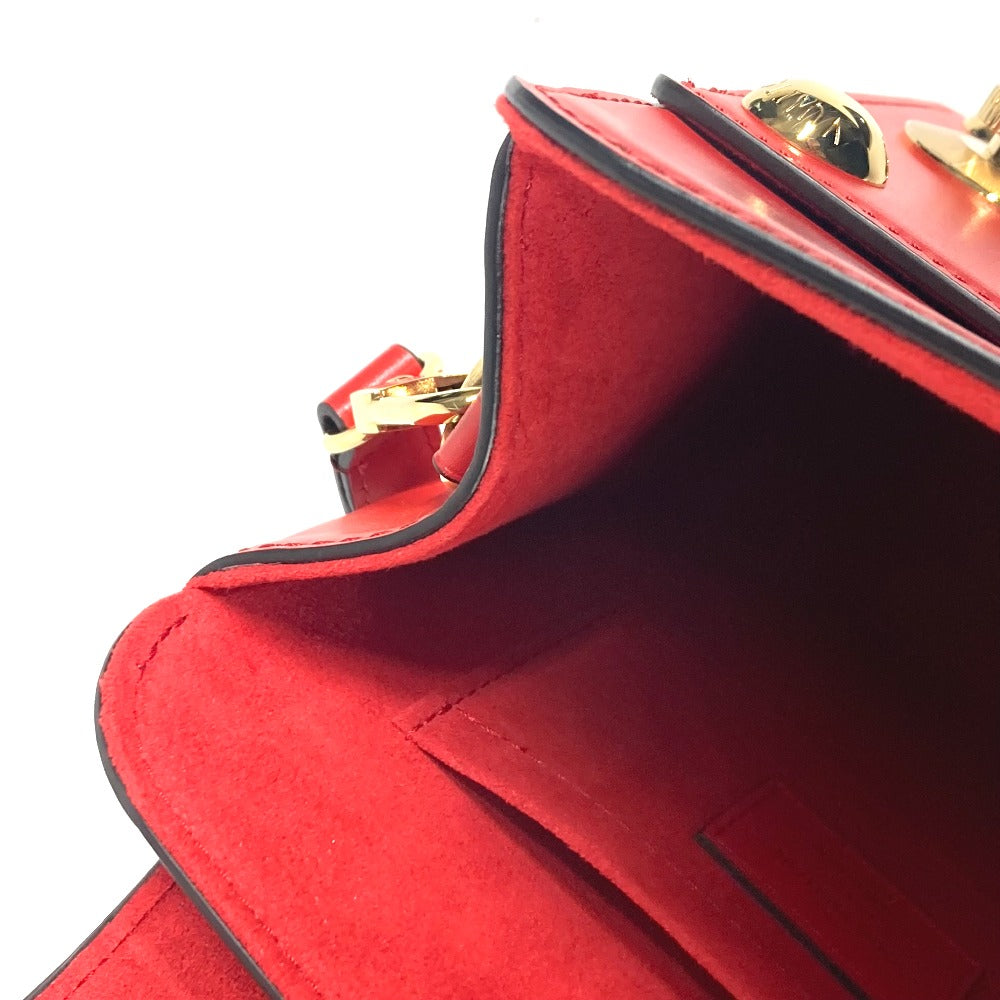 LOUIS VUITTON M82215 LVロゴ Sロックバッグ XL カバン 斜め掛け 2WAYバッグ ハンドバッグ ショルダーバッグ レザー レディース ルージュ レッド系