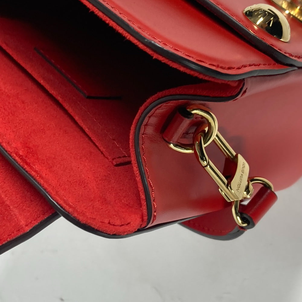 LOUIS VUITTON M82215 LVロゴ Sロックバッグ XL カバン 斜め掛け 2WAYバッグ ハンドバッグ ショルダーバッグ レザー レディース ルージュ レッド系