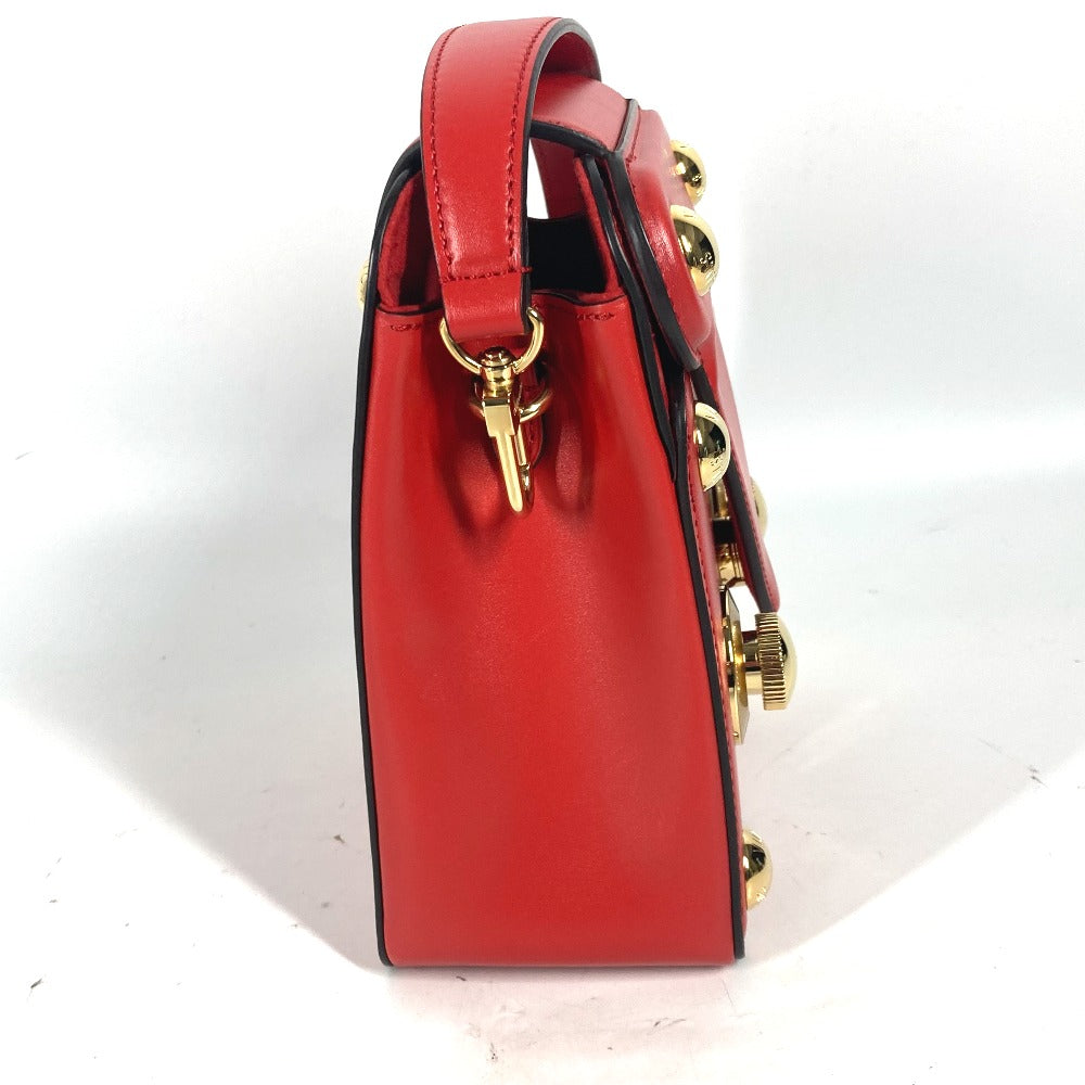 LOUIS VUITTON M82215 LVロゴ Sロックバッグ XL カバン 斜め掛け 2WAYバッグ ハンドバッグ ショルダーバッグ レザー レディース ルージュ レッド系