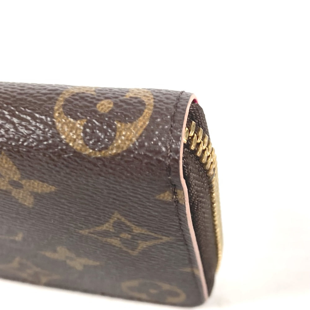 LOUIS VUITTON M64201 モノグラム フラワー ポルトフォイユ クレマンス ロングウォレット ラウンドファスナー  長財布 モノグラムキャンバス レディース ピンク