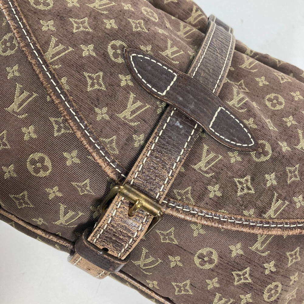 LOUIS VUITTON M95227 モノグラムミニラン ソミュール30 斜め掛け カバン フラップ ショルダーバッグ モノグラムミニランキャンバス レディース ブラウン