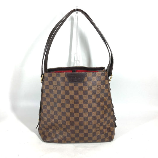 LOUIS VUITTON N41108 ダミエ カバ・リヴィントン  肩掛け トートバッグ ショルダーバッグ ダミエキャンバス レディース エベヌ ブラウン