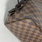 LOUIS VUITTON N41108 ダミエ カバ・リヴィントン  肩掛け トートバッグ ショルダーバッグ ダミエキャンバス レディース エベヌ ブラウン