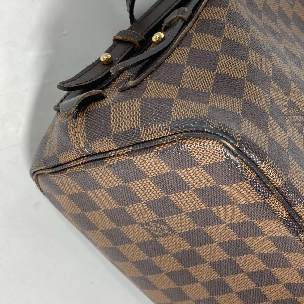 LOUIS VUITTON N41108 ダミエ カバ・リヴィントン  肩掛け トートバッグ ショルダーバッグ ダミエキャンバス レディース エベヌ ブラウン