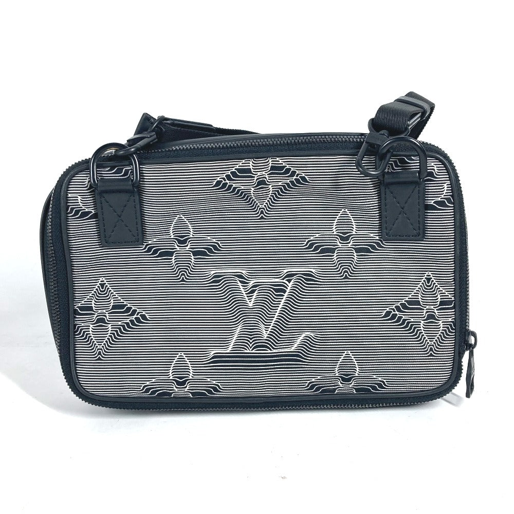 LOUIS VUITTON M55698 LVイニシャル エクスパンダブル・メッセンジャー 斜め掛け カバン ショルダーバッグ レザー/ナイロン ユニセックス ブラック