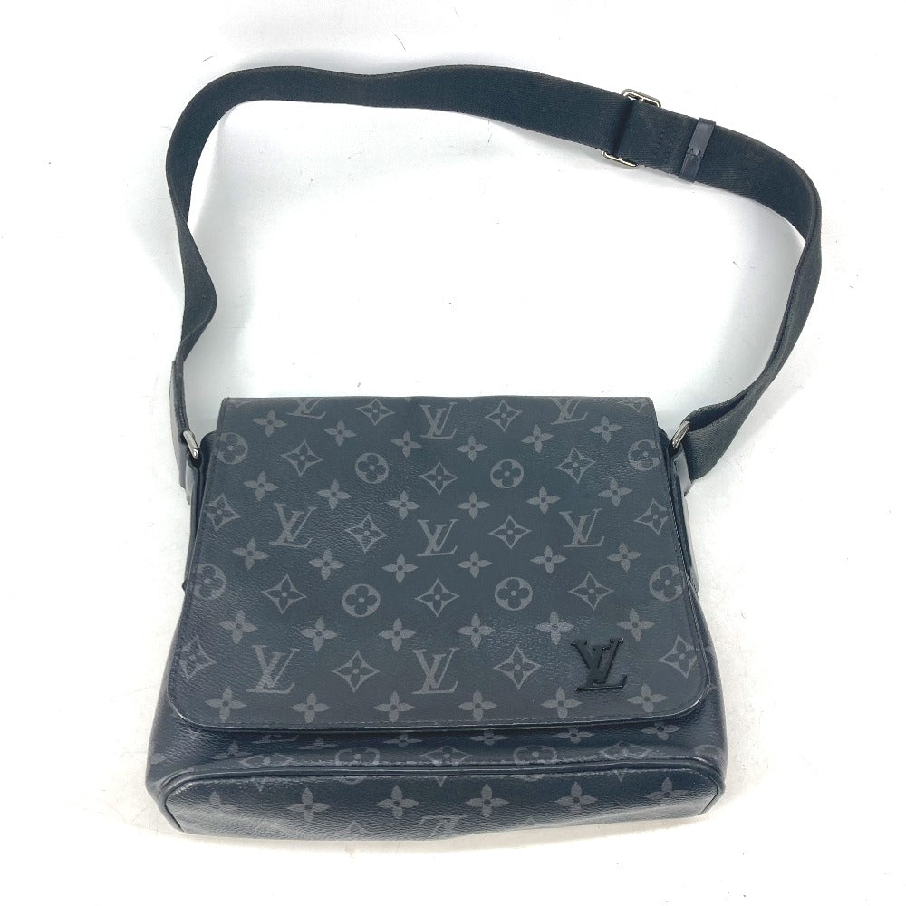 LOUIS VUITTON M45272 モノグラムエクリプス ディストリクトPM  カバン 斜め掛け フラップ ショルダーバッグ モノグラムエクリプスキャンバス ユニセックス ブラック - brandshop-reference