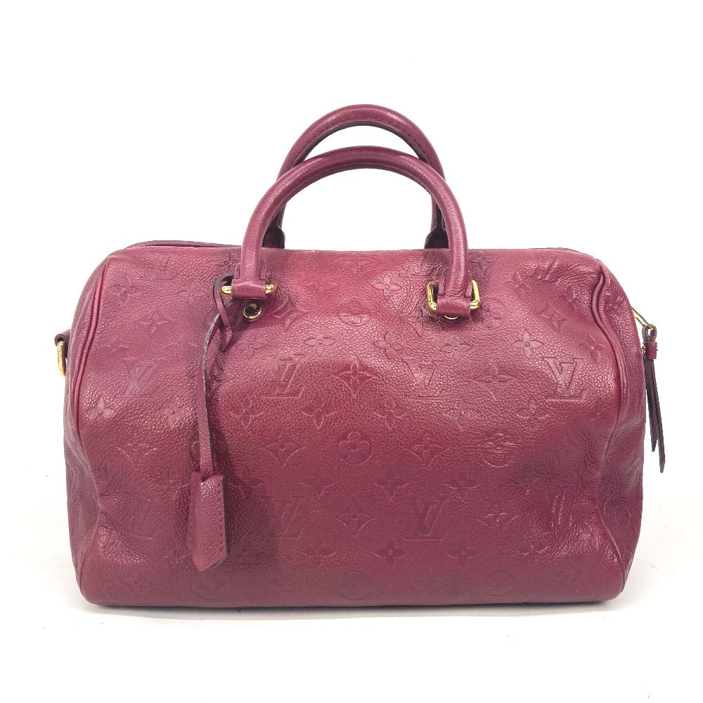 LOUIS VUITTON M40755 モノグラムアンプラント スピーディ・バンドリエール30 カバン ミニボストンバッグ ショルダーバッグ 斜め掛け ショルダーバッグ モノグラムアンプラントレザー レディース オロール ワインレッド - brandshop-reference