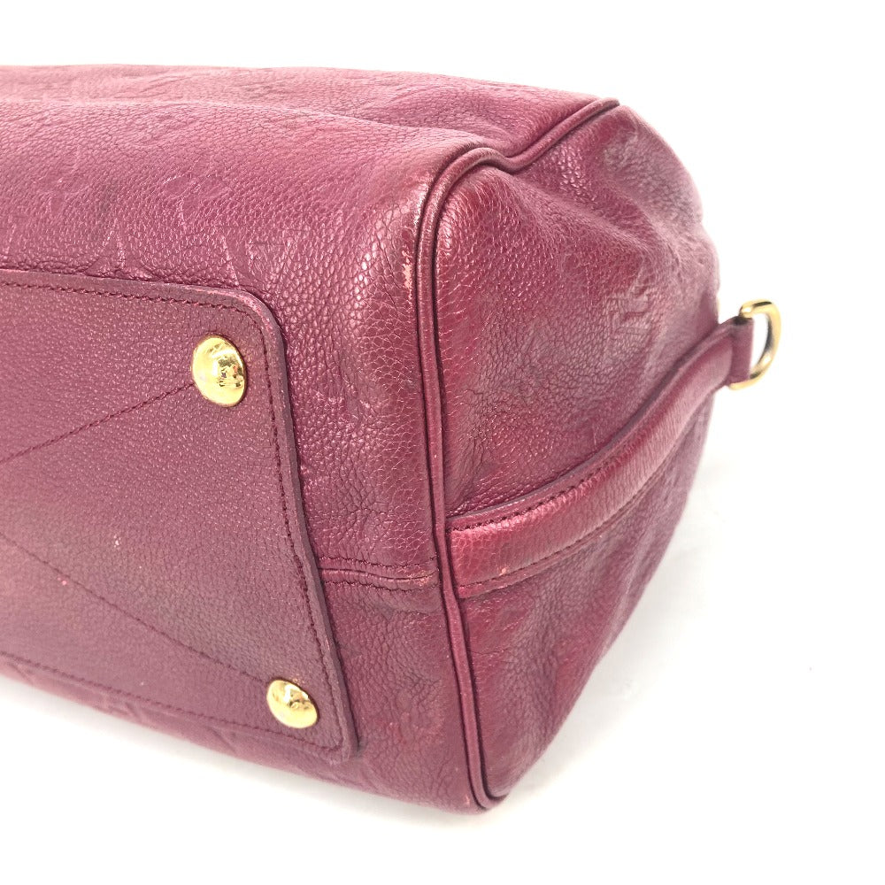 LOUIS VUITTON M40755 モノグラムアンプラント スピーディ・バンドリエール30 カバン ミニボストンバッグ ショルダーバッグ 斜め掛け ショルダーバッグ モノグラムアンプラントレザー レディース オロール ワインレッド - brandshop-reference