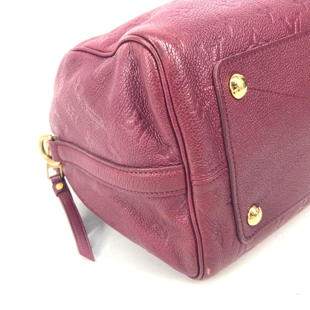LOUIS VUITTON M40755 モノグラムアンプラント スピーディ・バンドリエール30 カバン ミニボストンバッグ ショルダーバッグ 斜め掛け ショルダーバッグ モノグラムアンプラントレザー レディース オロール ワインレッド - brandshop-reference