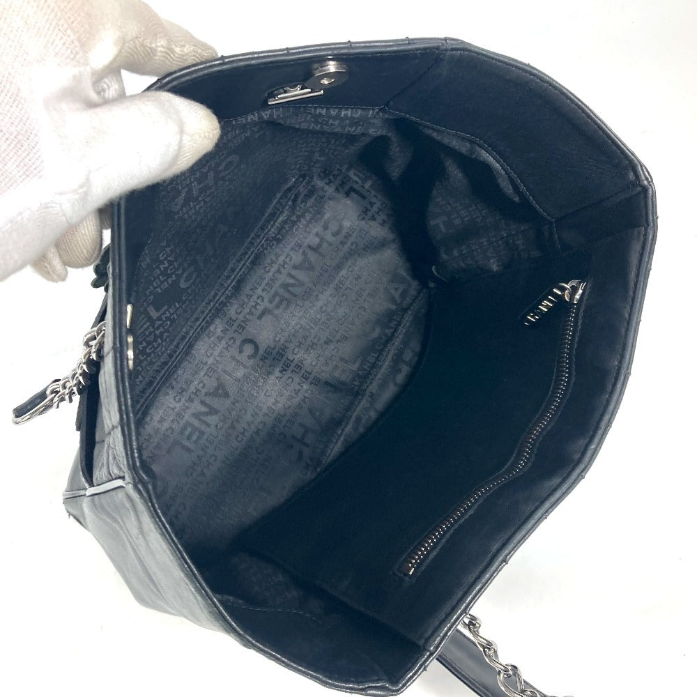 CHANEL カメリア NO5 アイコン チョコバー 肩掛け カバン トートバッグ チェーンバッグ ショルダーバッグ レザー レディース ブラック - brandshop-reference