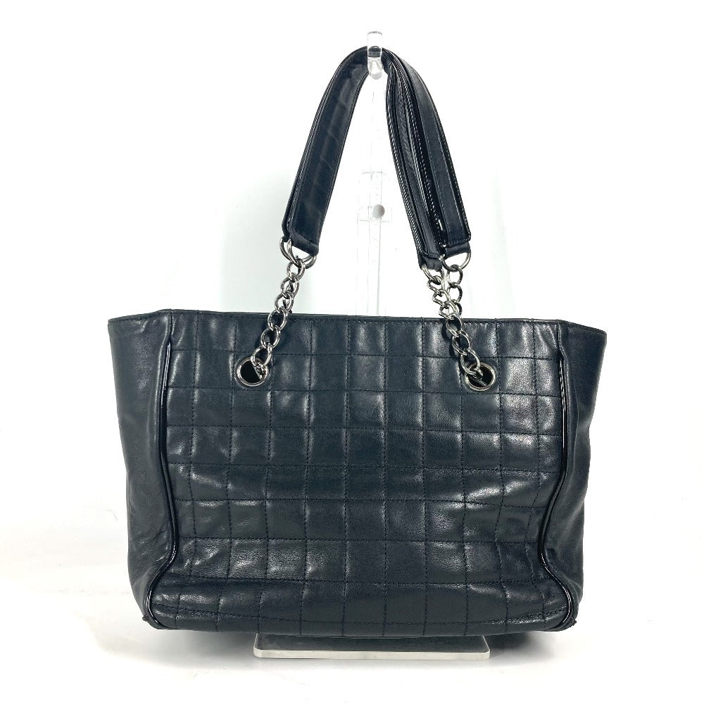 CHANEL カメリア NO5 アイコン チョコバー 肩掛け カバン トートバッグ チェーンバッグ ショルダーバッグ レザー レディース ブラック - brandshop-reference