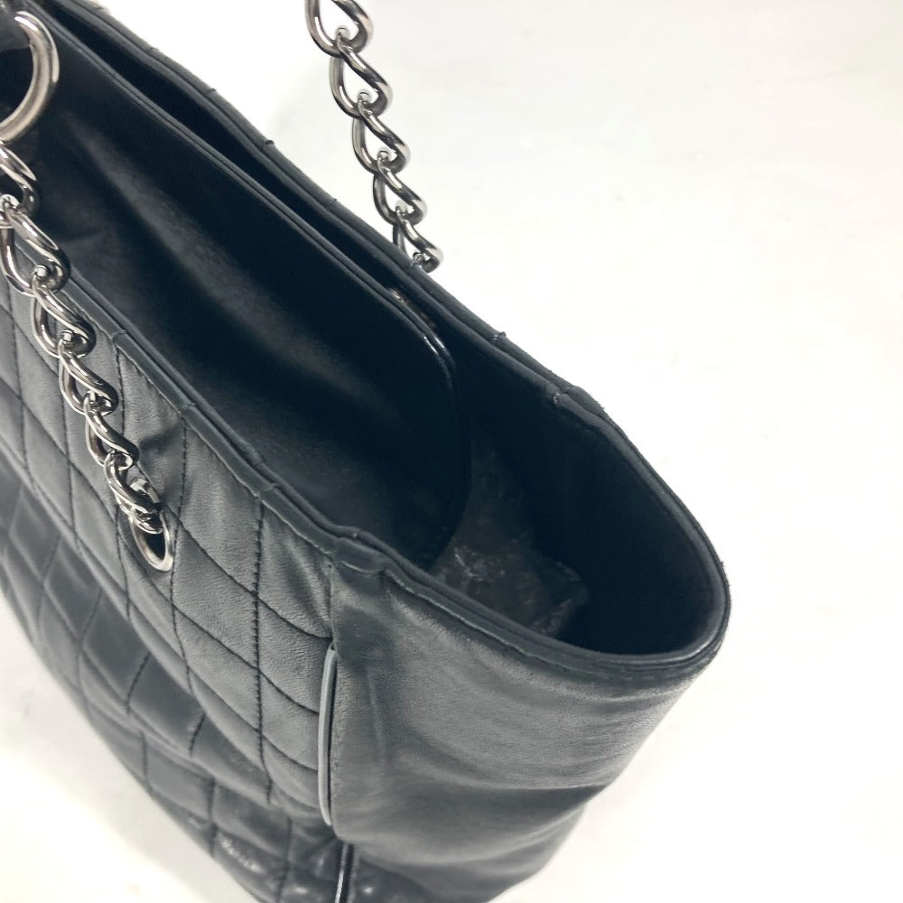 CHANEL カメリア NO5 アイコン チョコバー 肩掛け カバン トートバッグ チェーンバッグ ショルダーバッグ レザー レディース ブラック - brandshop-reference