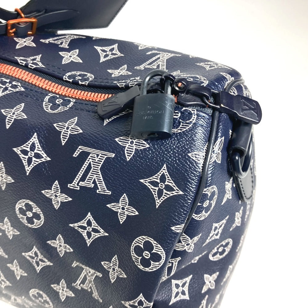 LOUIS VUITTON M43684 モノグラムインク アップサイドダウン  キーポルバンドリエール50 ハンドバッグ カバン トラベルバッグ ボストンバッグ モノグラムキャンバス ユニセックス ネイビー - brandshop-reference
