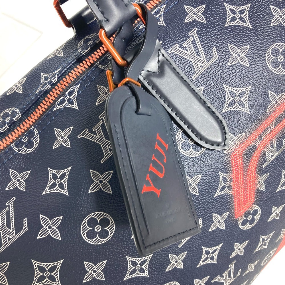 LOUIS VUITTON M43684 モノグラムインク アップサイドダウン  キーポルバンドリエール50 ハンドバッグ カバン トラベルバッグ ボストンバッグ モノグラムキャンバス ユニセックス ネイビー - brandshop-reference