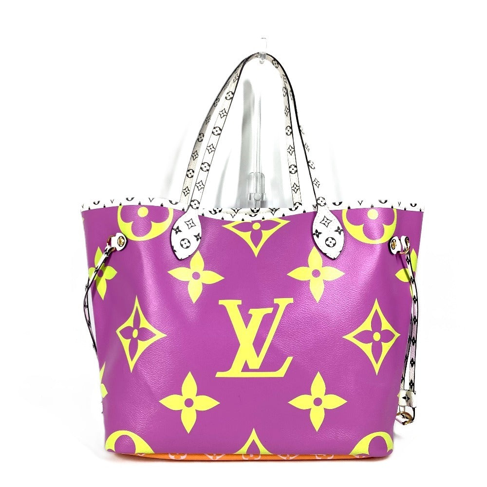 LOUIS VUITTON M44588 モノグラムジャイアント ネヴァーフルMM  カバン トートバッグ 肩掛け ポーチ付き ショルダーバッグ モノグラムジャイアントキャンバス レディース パープル系 - brandshop-reference