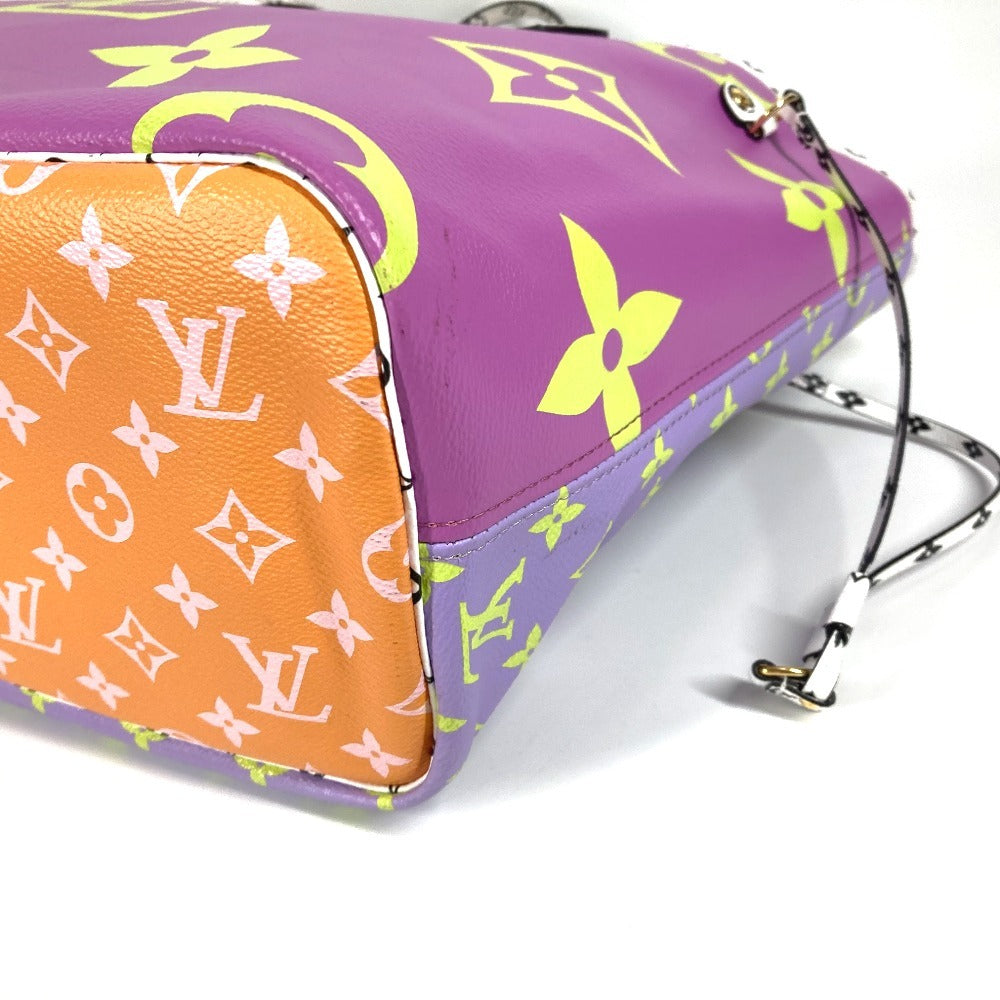 LOUIS VUITTON M44588 モノグラムジャイアント ネヴァーフルMM  カバン トートバッグ 肩掛け ポーチ付き ショルダーバッグ モノグラムジャイアントキャンバス レディース パープル系 - brandshop-reference
