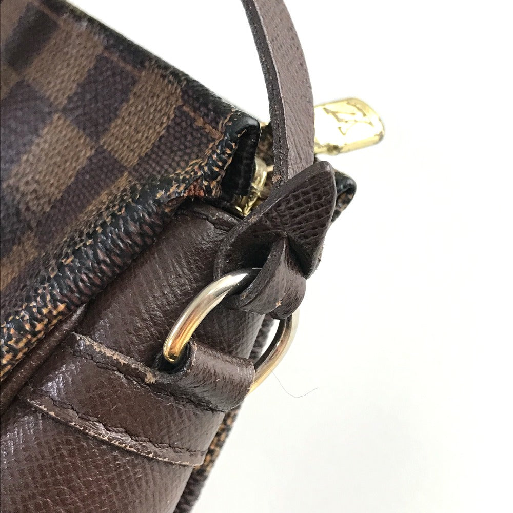 LOUIS VUITTON N51982 Damier Truth Makeup Accessory Pouch Bag Shoulder Handbag Shoulder Bag Damier Canvas Women's Ebene Brown