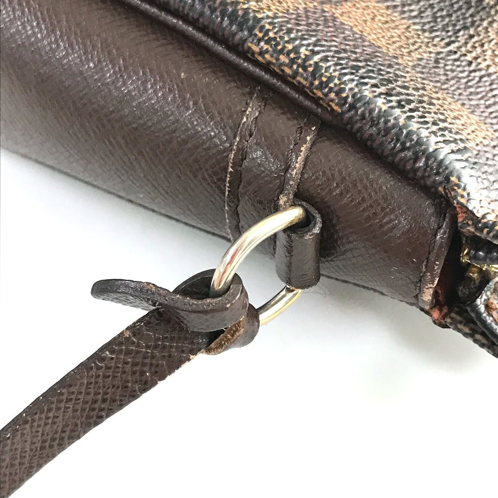 LOUIS VUITTON N51982 Damier Truth Makeup Accessory Pouch Bag Shoulder Handbag Shoulder Bag Damier Canvas Women's Ebene Brown