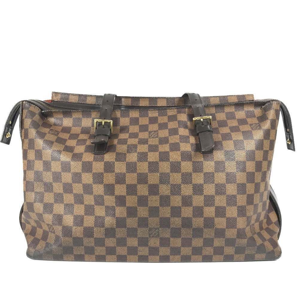 LOUIS VUITTON N51119 ダミエ チェルシー カバン トートバッグ ショルダーバッグ ダミエキャンバス ユニセックス エベヌ ブラウン - brandshop-reference