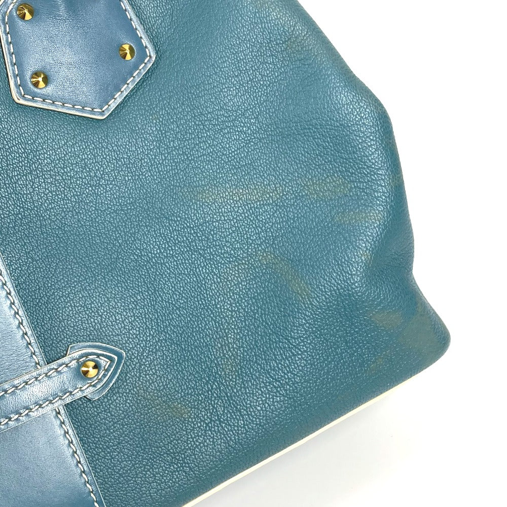 LOUIS VUITTON M91807 スハリ アンジェニュー PM カバン トートバッグ スタッズ ハンドバッグ スハリレザー レディース ブルー - brandshop-reference