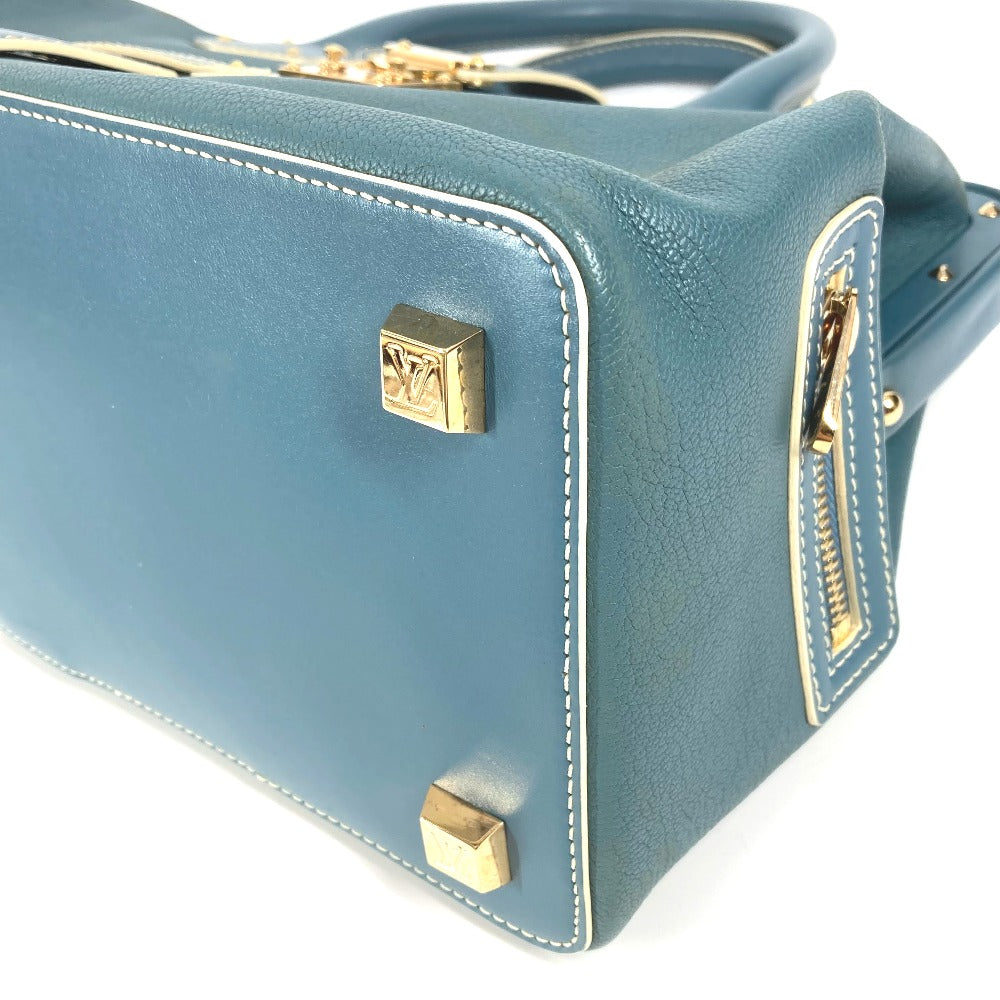 LOUIS VUITTON M91807 スハリ アンジェニュー PM カバン トートバッグ スタッズ ハンドバッグ スハリレザー レディース ブルー - brandshop-reference