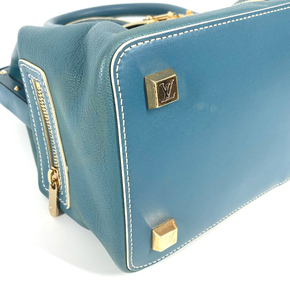 LOUIS VUITTON M91807 スハリ アンジェニュー PM カバン トートバッグ スタッズ ハンドバッグ スハリレザー レディース ブルー - brandshop-reference