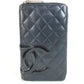 CHANEL A26710 カンボンライン トラベルケース CC ココマーク ラウンドファスナー 長財布 レザー レディース ブラック - brandshop-reference