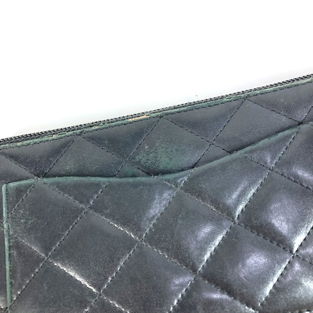 CHANEL A26710 カンボンライン トラベルケース CC ココマーク ラウンドファスナー 長財布 レザー レディース ブラック - brandshop-reference
