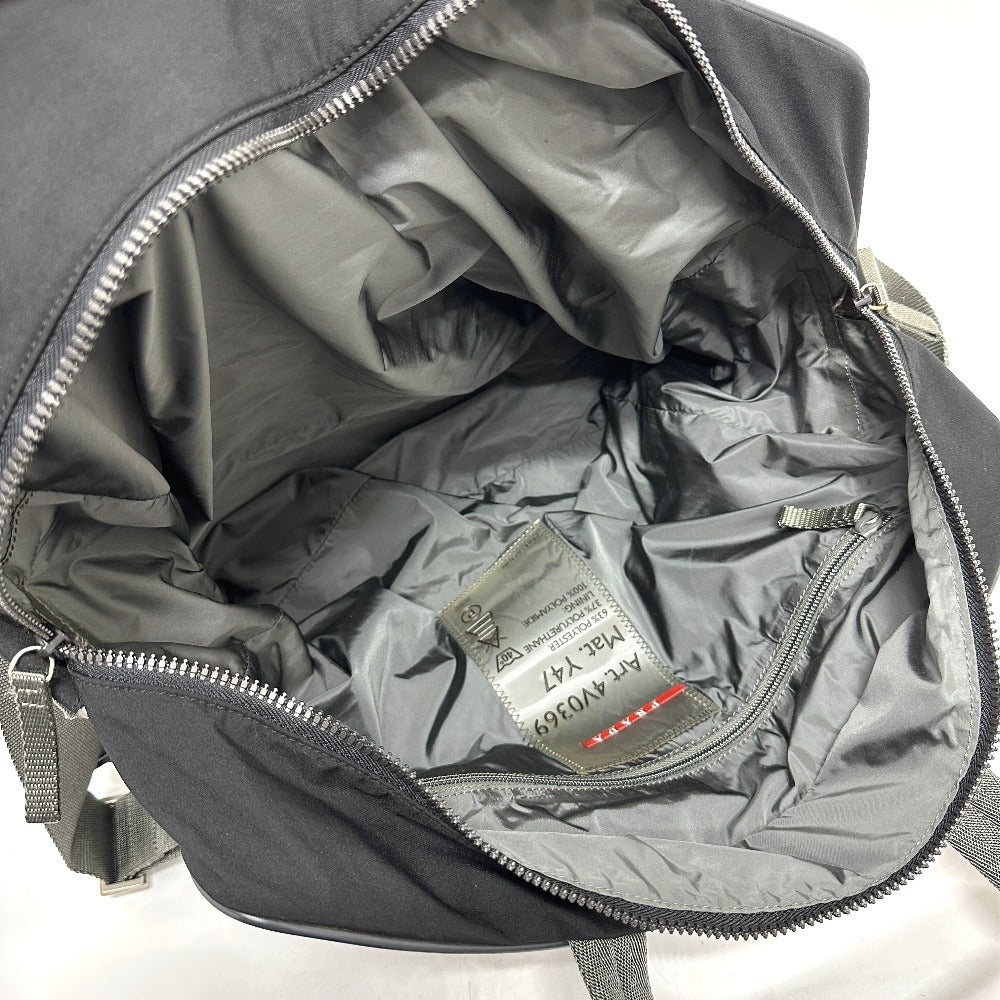 PRADA 4V0369 スポーツ ロゴ 2WAYバッグ ボストンバッグ ナイロン ユニセックス ブラック - brandshop-reference
