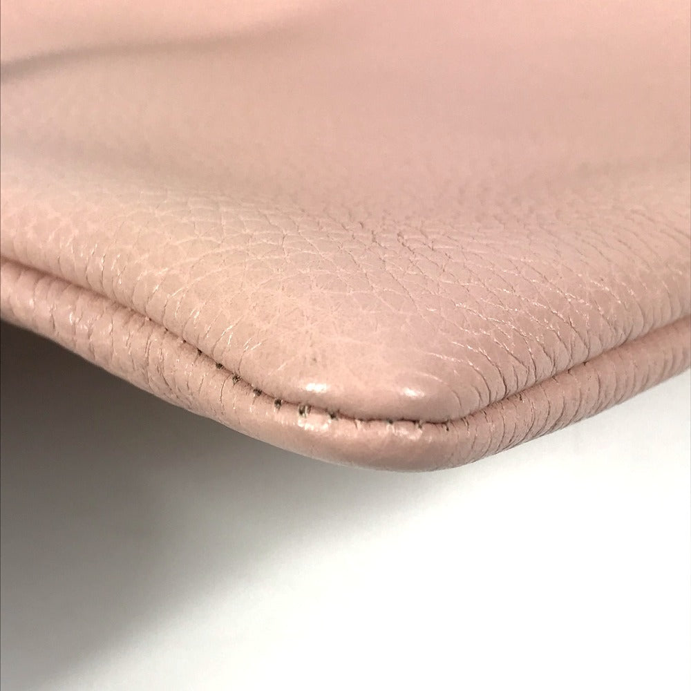 GUCCI 460187 ロゴ アニマリエ ビー 蜂 ハチ カバン セカンドバッグ ポーチ クラッチバッグ レザー ユニセックス ピンク - brandshop-reference