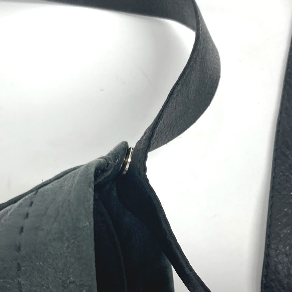 HERMES  トゥドゥ 斜め掛け カバン ポシェット ショルダーバッグ レザー ユニセックス ブラック - brandshop-reference