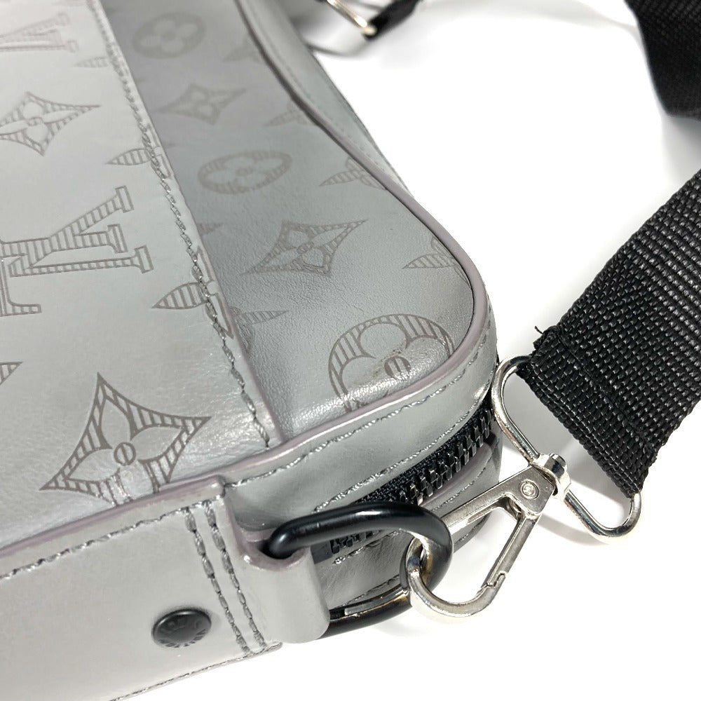 LOUIS VUITTON M46104 モノグラムシャドウ デュオ メッセンジャー  斜め掛け カバン クラッチバッグ ショルダーバッグ モノグラムシャドウレザー ユニセックス グレー - brandshop-reference