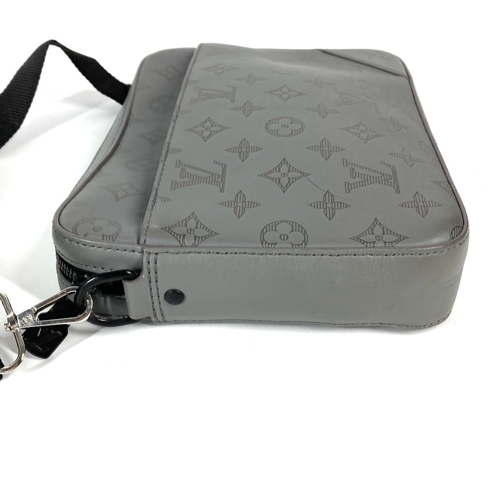 LOUIS VUITTON M46104 モノグラムシャドウ デュオ メッセンジャー  斜め掛け カバン クラッチバッグ ショルダーバッグ モノグラムシャドウレザー ユニセックス グレー - brandshop-reference