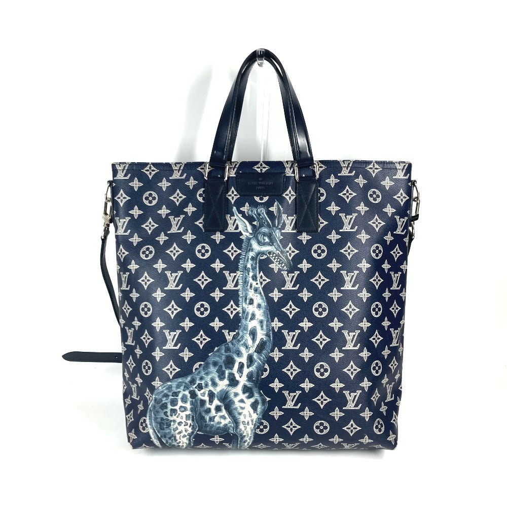 LOUIS VUITTON M54127 モノグラムサバンナ ジェイク アンド ディノス チャップマン 2WAYバッグ ショルダーバッグ 斜め掛け トートバッグ モノグラムサバンナキャンバス ユニセックス アンクル ネイビー - brandshop-reference