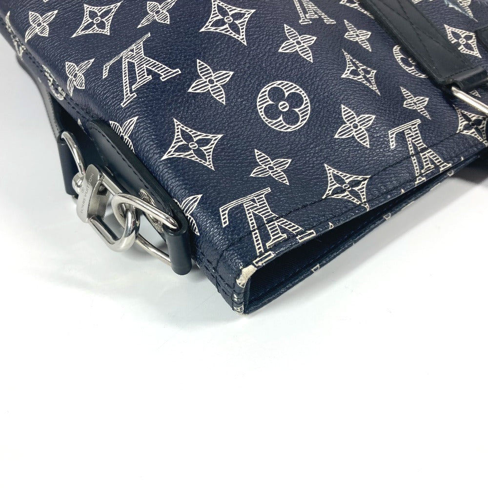 LOUIS VUITTON M54127 モノグラムサバンナ ジェイク アンド ディノス チャップマン 2WAYバッグ ショルダーバッグ 斜め掛け トートバッグ モノグラムサバンナキャンバス ユニセックス アンクル ネイビー