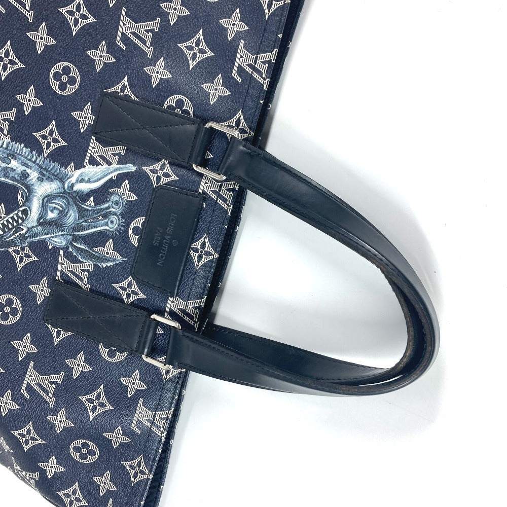 LOUIS VUITTON M54127 モノグラムサバンナ ジェイク アンド ディノス チャップマン 2WAYバッグ ショルダーバッグ 斜め掛け トートバッグ モノグラムサバンナキャンバス ユニセックス アンクル ネイビー