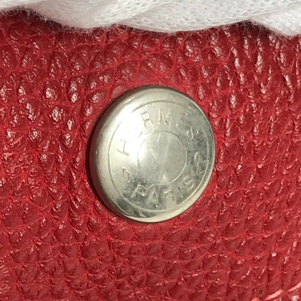 HERMES フールトゥMM トートバッグ オールレザー 革  ハンドバッグ レザー ユニセックス レッド - brandshop-reference