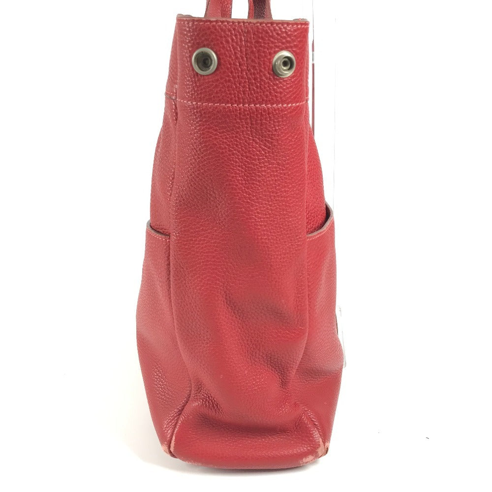 HERMES フールトゥMM トートバッグ オールレザー 革  ハンドバッグ レザー ユニセックス レッド - brandshop-reference