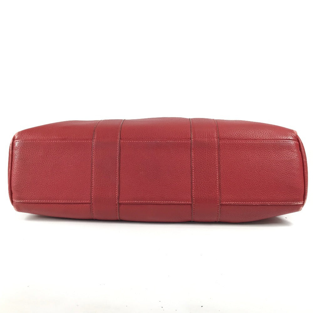 HERMES フールトゥMM トートバッグ オールレザー 革  ハンドバッグ レザー ユニセックス レッド - brandshop-reference