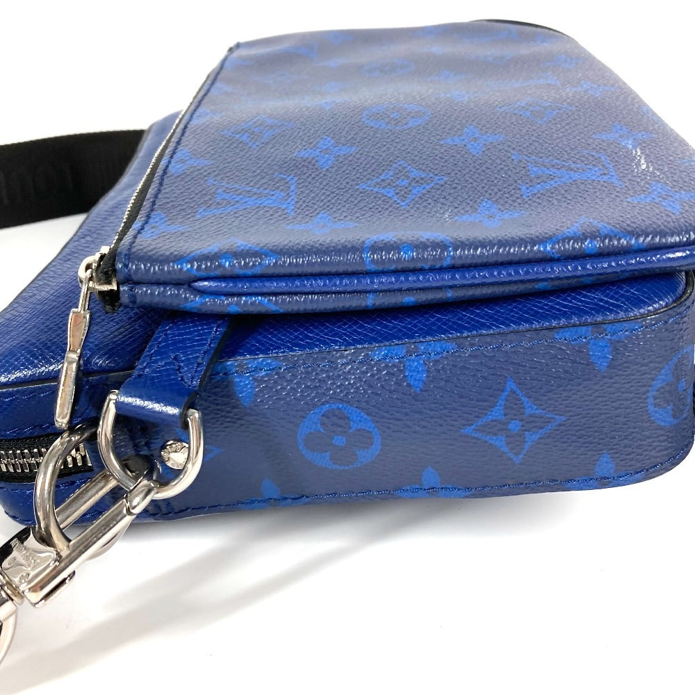 LOUIS VUITTON M30848 タイガラマ トリオ・メッセンジャー 斜め掛け カバン コインケース付き 財布 小銭入れ ショルダーバッグ タイガレザー ユニセックス ブルー - brandshop-reference