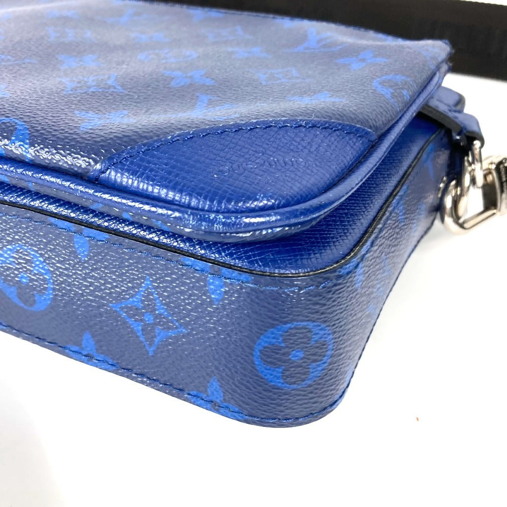 LOUIS VUITTON M30848 タイガラマ トリオ・メッセンジャー 斜め掛け カバン コインケース付き 財布 小銭入れ ショルダーバッグ タイガレザー ユニセックス ブルー - brandshop-reference