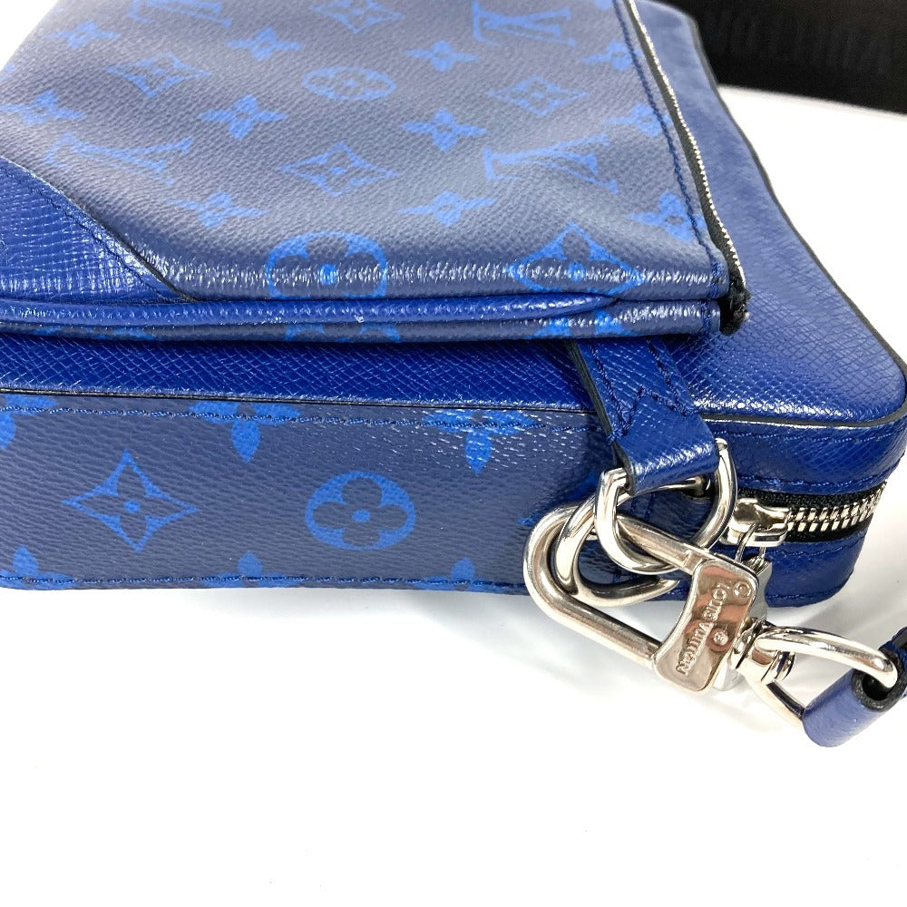 LOUIS VUITTON M30848 タイガラマ トリオ・メッセンジャー 斜め掛け カバン コインケース付き 財布 小銭入れ ショルダーバッグ タイガレザー ユニセックス ブルー - brandshop-reference