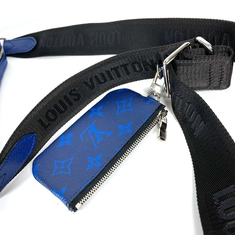 LOUIS VUITTON M30848 タイガラマ トリオ・メッセンジャー 斜め掛け カバン コインケース付き 財布 小銭入れ ショルダーバッグ タイガレザー ユニセックス ブルー - brandshop-reference