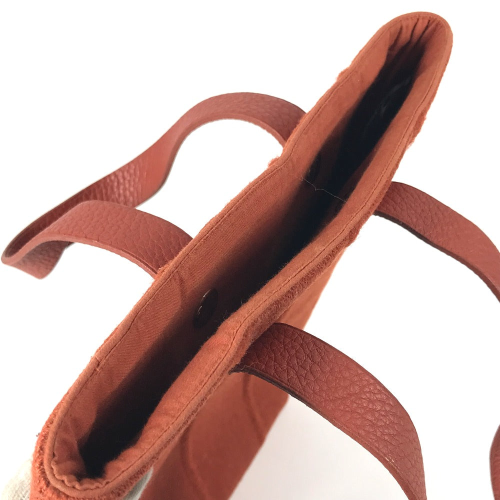 HERMES アメダバPM カバン トートバッグ ミニバッグ ミニトート 手提げ  ハンドバッグ ウール レディース オレンジ - brandshop-reference