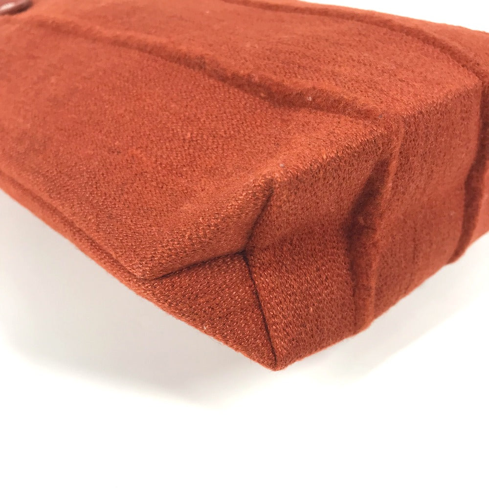 HERMES アメダバPM カバン トートバッグ ミニバッグ ミニトート 手提げ  ハンドバッグ ウール レディース オレンジ - brandshop-reference